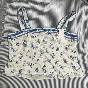 REFORMATION ELOISE LINEN TOP